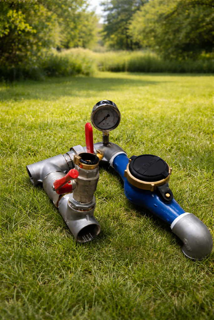 putkop 6/4" met watermeter (kopie)