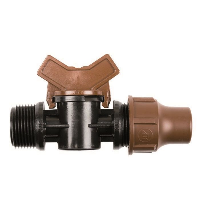 Valve lock quick x ¾” M for drip hose