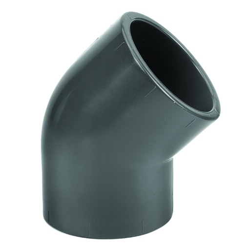 [753230032] PVC knee d32 45°